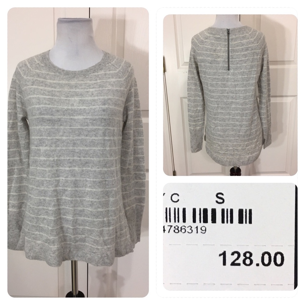 Halogen Grey Cashmere Sweater - Size S